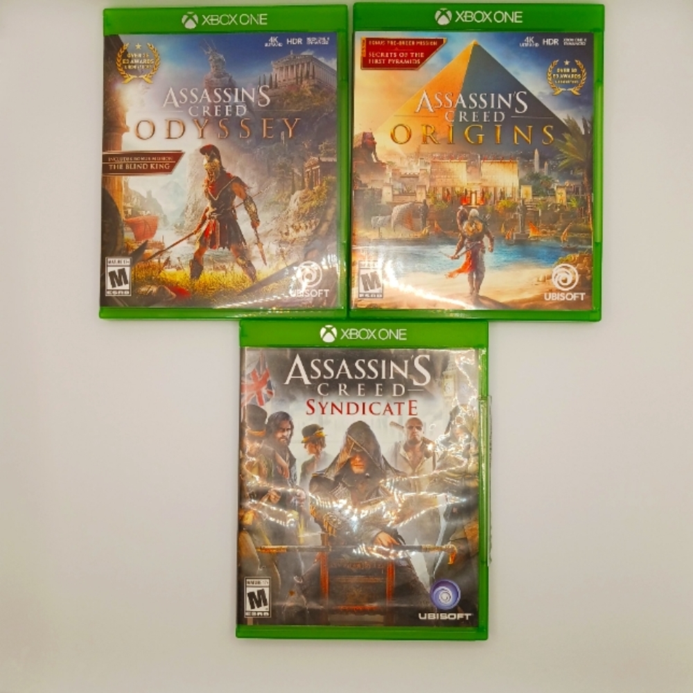 3 Assassin Creed Games Xbox One/series x